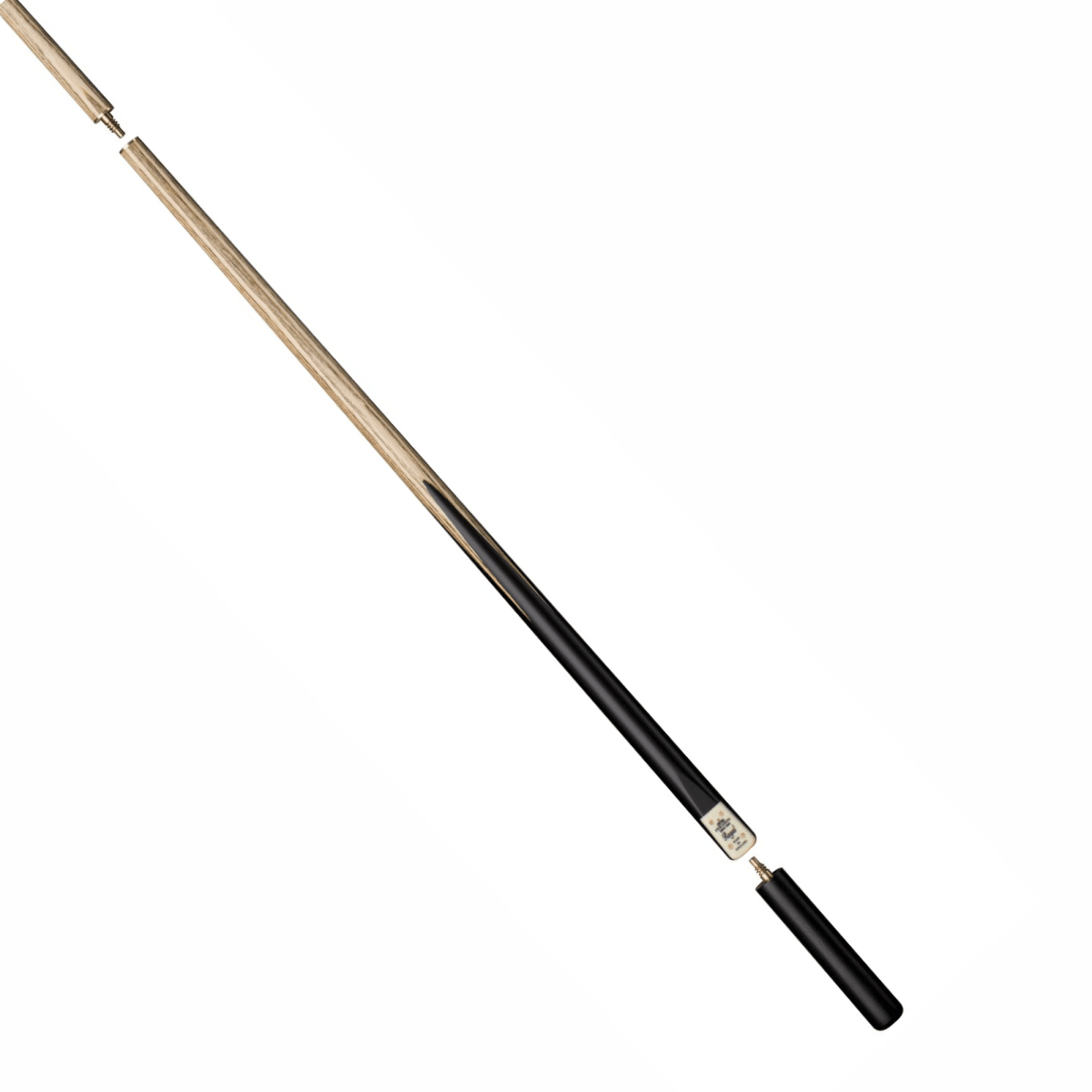 Peradon Royal Two‑Piece Snooker Cue – 58″ Ash & Ebony - 9.5mm Tip