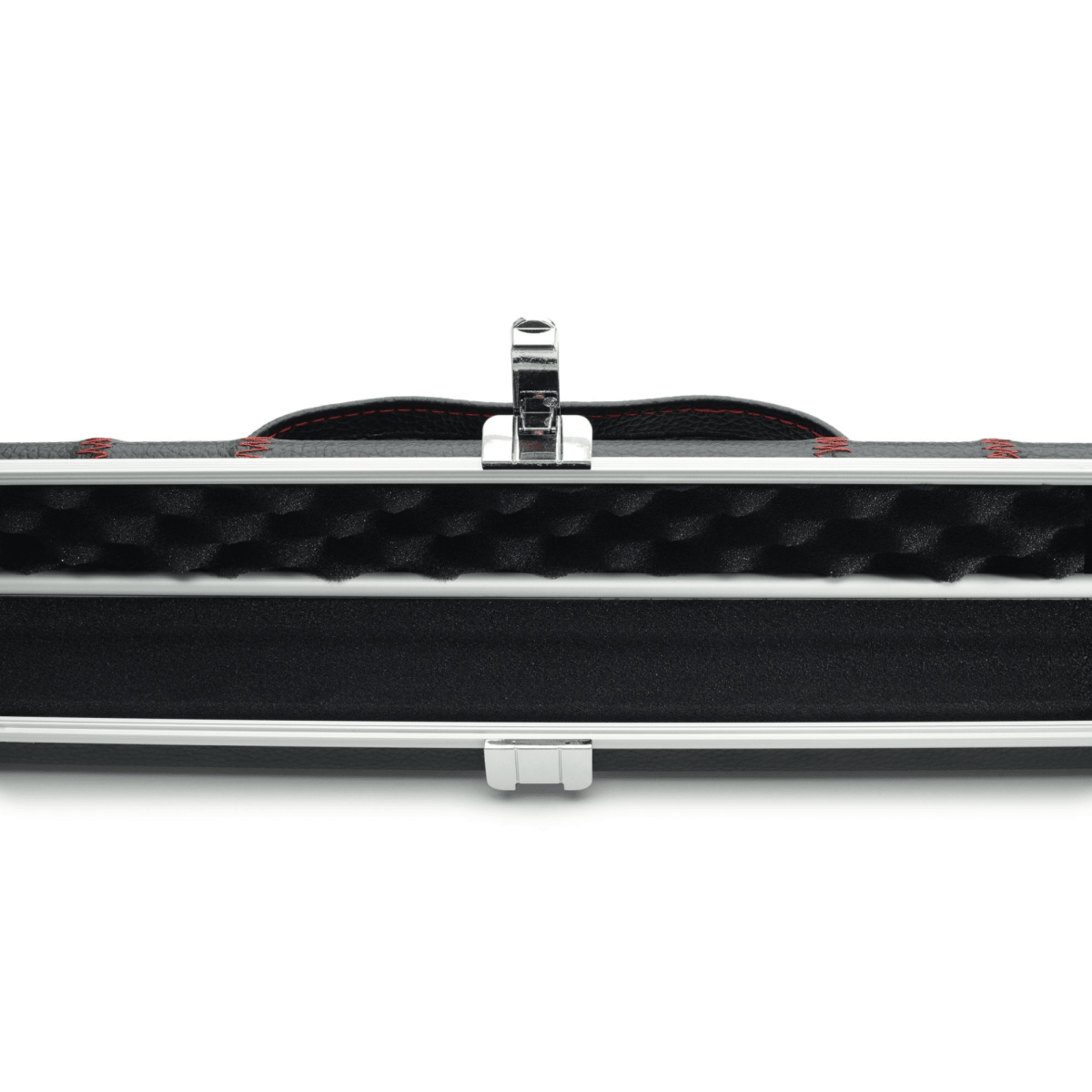 Peradon Thin Halo Case for 1 Piece Cues - Black with Red Stitch