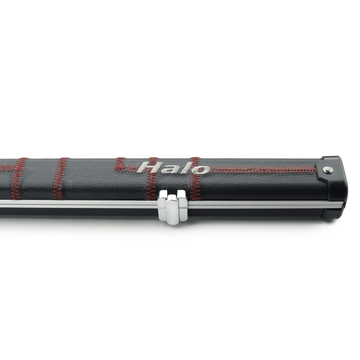 Peradon Thin Halo Case for 1 Piece Cues - Black with Red Stitch