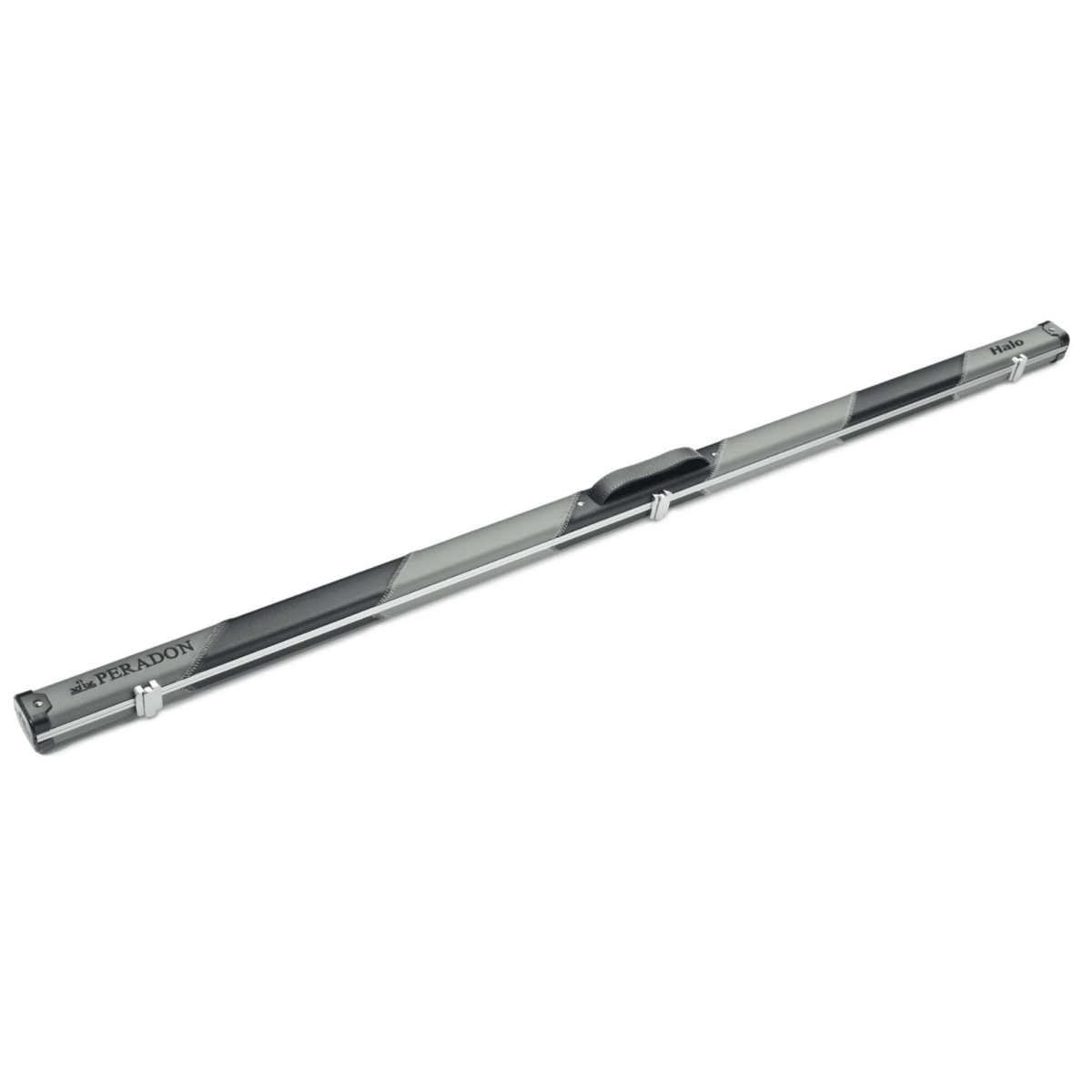 Peradon Thin Halo Case for 1 Piece Cues - Grey and Black Stripe