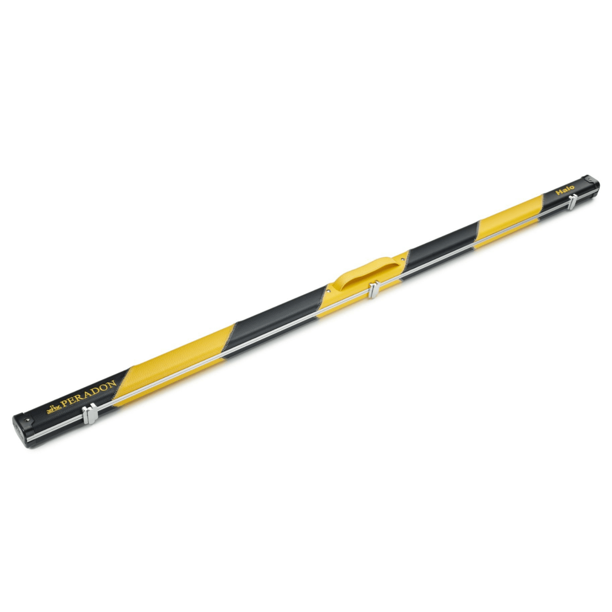 Peradon Thin Halo Case for 1 Piece Cues - Yellow and Black Stripe