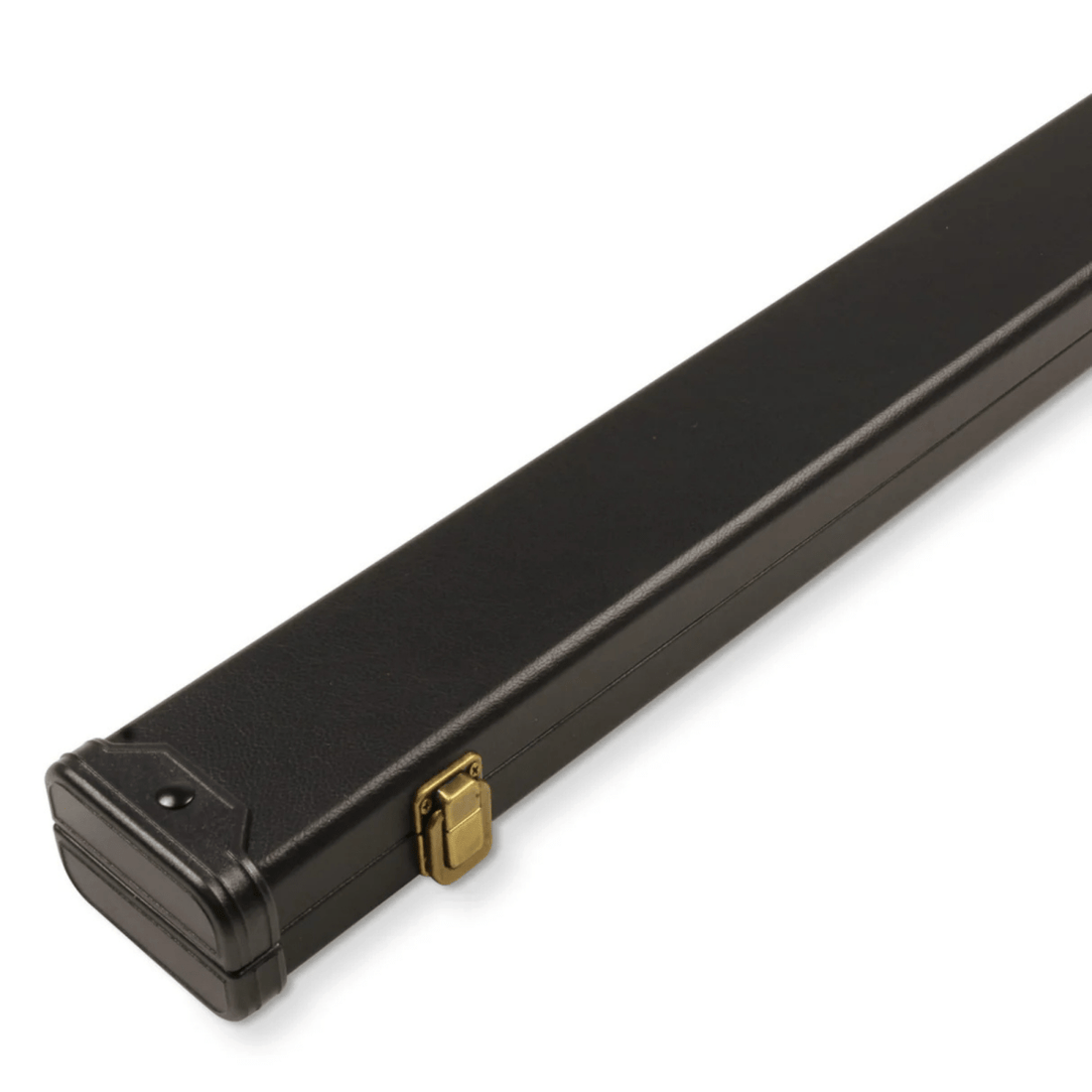 PLAIN BLACK Hard 3/4 Snooker Cue Case - Tough Plastic End