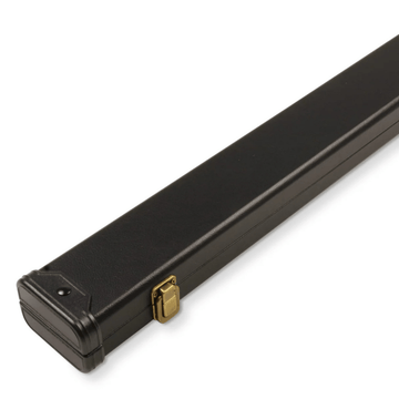 PLAIN BLACK Hard 3/4 Snooker Cue Case - Tough Plastic End