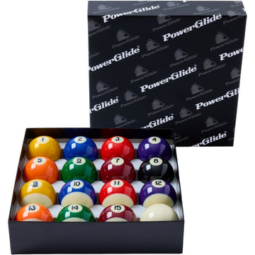 PowerGlide 2" Spots & Stripes Pool Balls - 2" White Ball