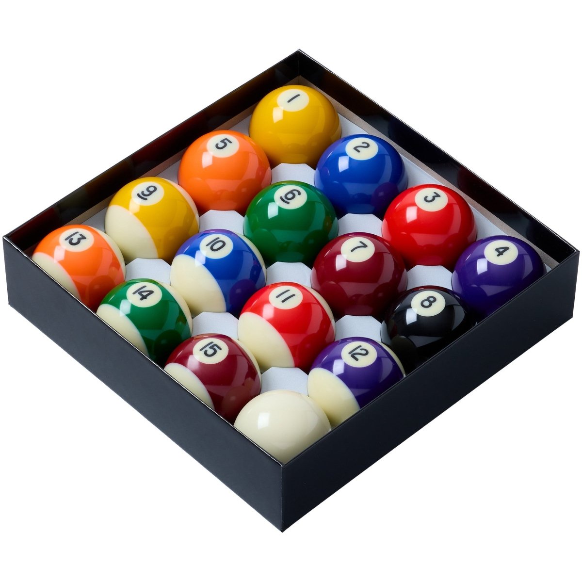 PowerGlide 2" Spots & Stripes Pool Balls - 2" White Ball