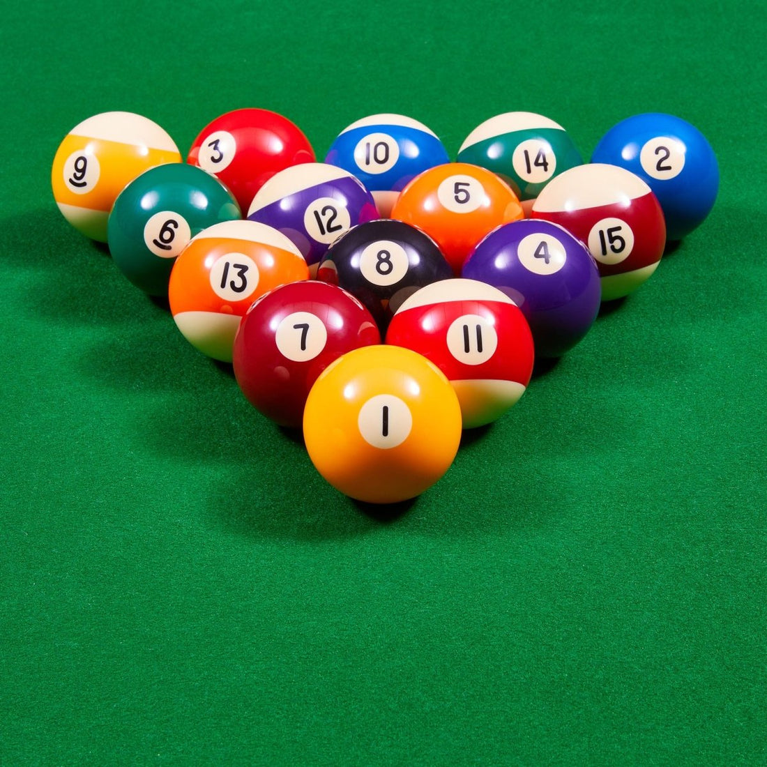 PowerGlide 2" Spots & Stripes Pool Balls - 2" White Ball