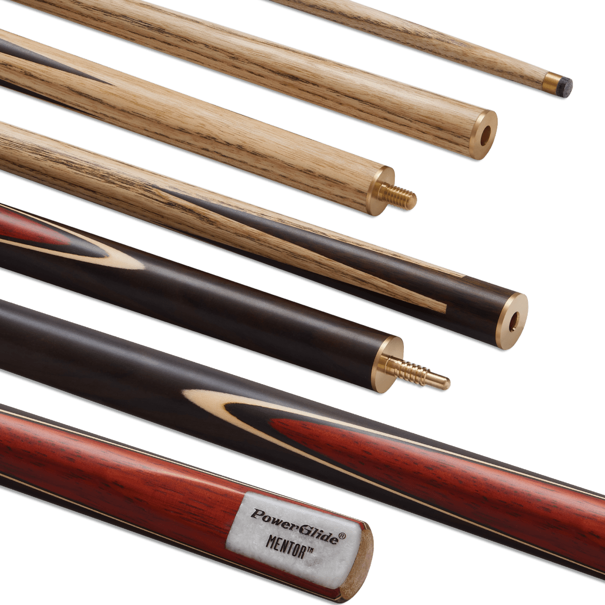 PowerGlide 55" MENTOR 3 Piece Pool Cue with 8.5mm Tip