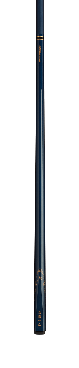 PowerGlide ARAMID 4.0 - 57 Inch - 2 Piece Carbon Fibre Snooker Cue - Blue & Rose Gold