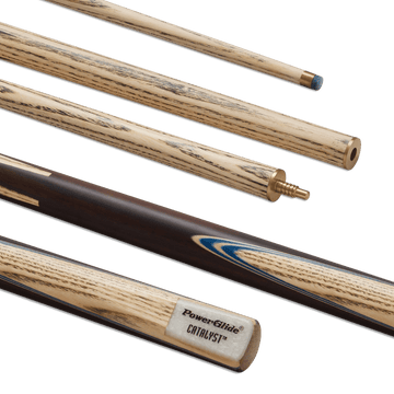 PowerGlide CATALYST Blue Snooker Cue - 2 Piece with 9.5mm Tip