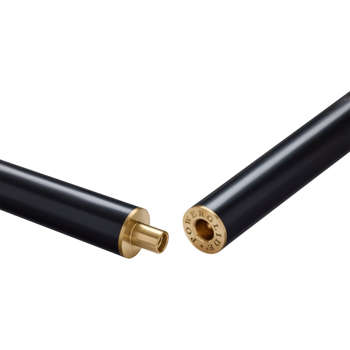 PowerGlide Exios Black Snooker Pool Cue - 3/4 Joint - 9.5mm Tip