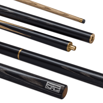 PowerGlide Exios Black Snooker Pool Cue - 3/4 Joint - 9.5mm Tip
