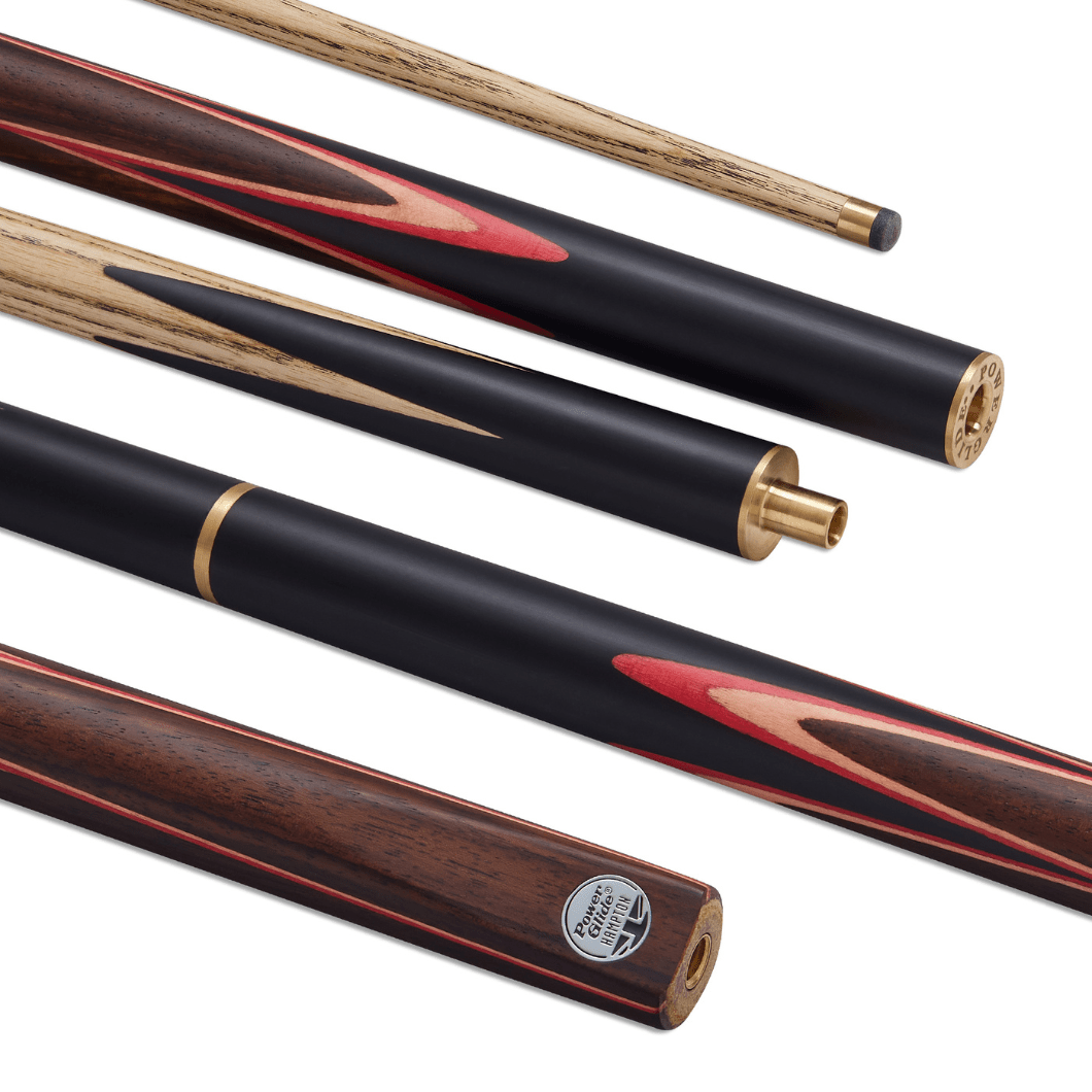 PowerGlide Hampton Snooker 3/4 Joint Snooker Pool Cue - 57" - 9.5mm