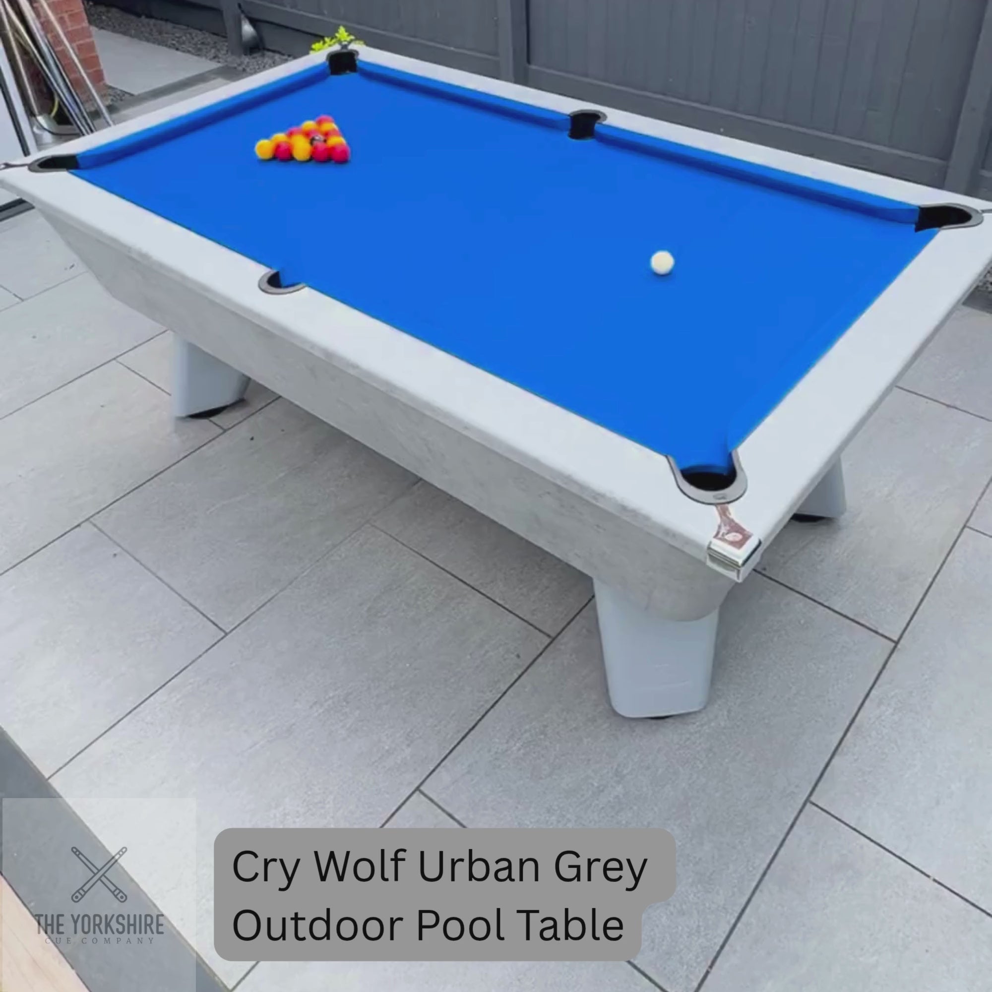 Cry Wolf Outdoor Tournament Pool Table - Urban Grey