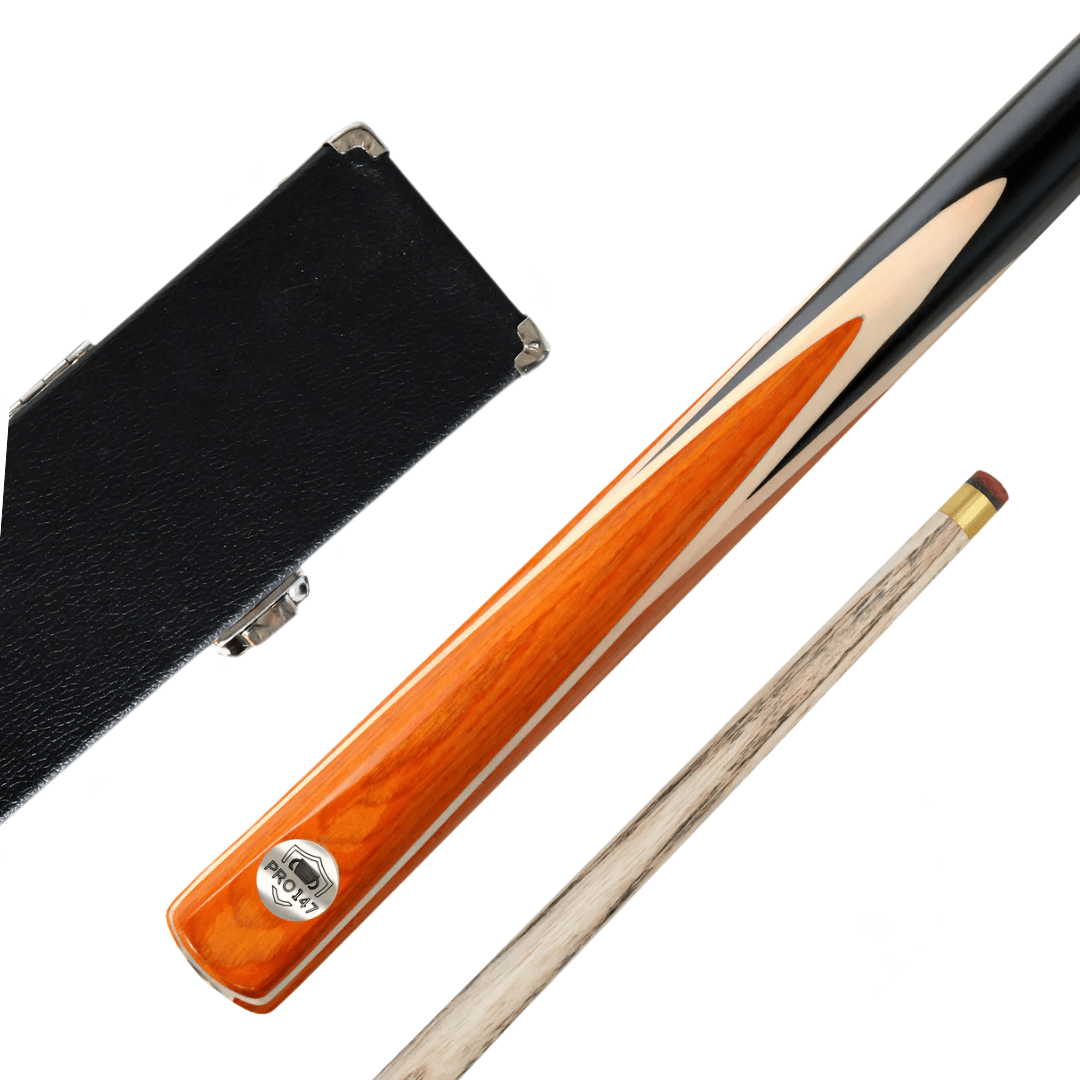 Pro 147 Windsor 2 Piece Ash Snooker Pool Cue and Case Set - 57inch 9.5mm Tip