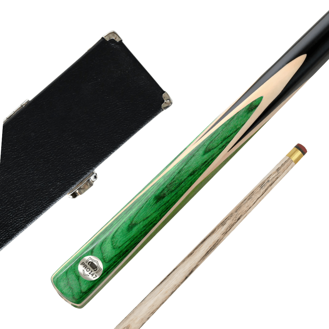 Pro 147 Windsor 2 Piece Ash Snooker Pool Cue and Case Set - 57inch 9.5mm Tip