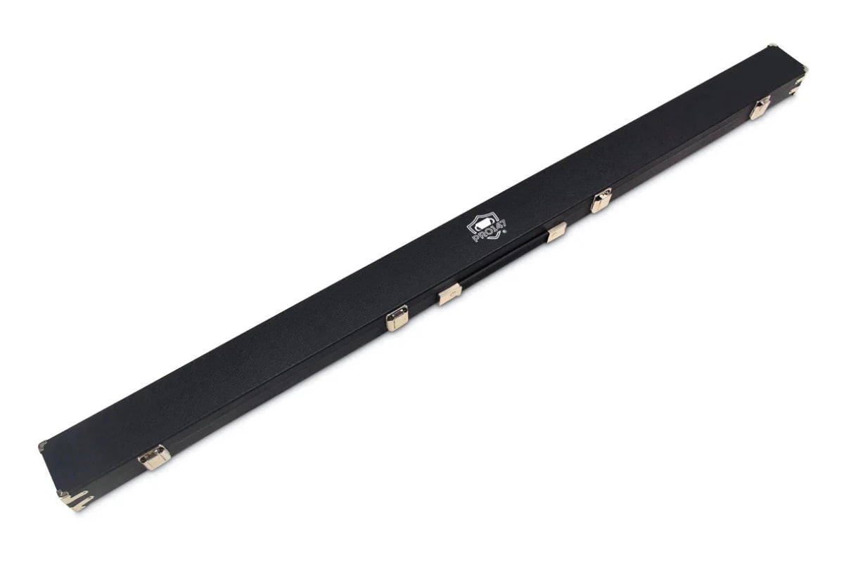 Pro147 Black 3/4 Luxury Foam Lined Snooker Pool Cue Case with Metal Corners