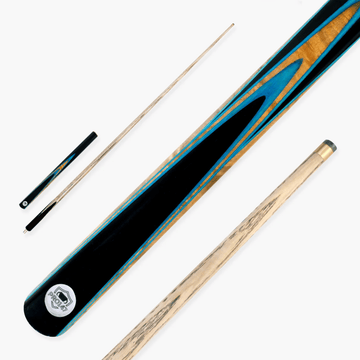 PRO147 Pearl Series Blue - 57 Inch 3/4 Jointed Snooker Pool Cue - 9.5mm Tip