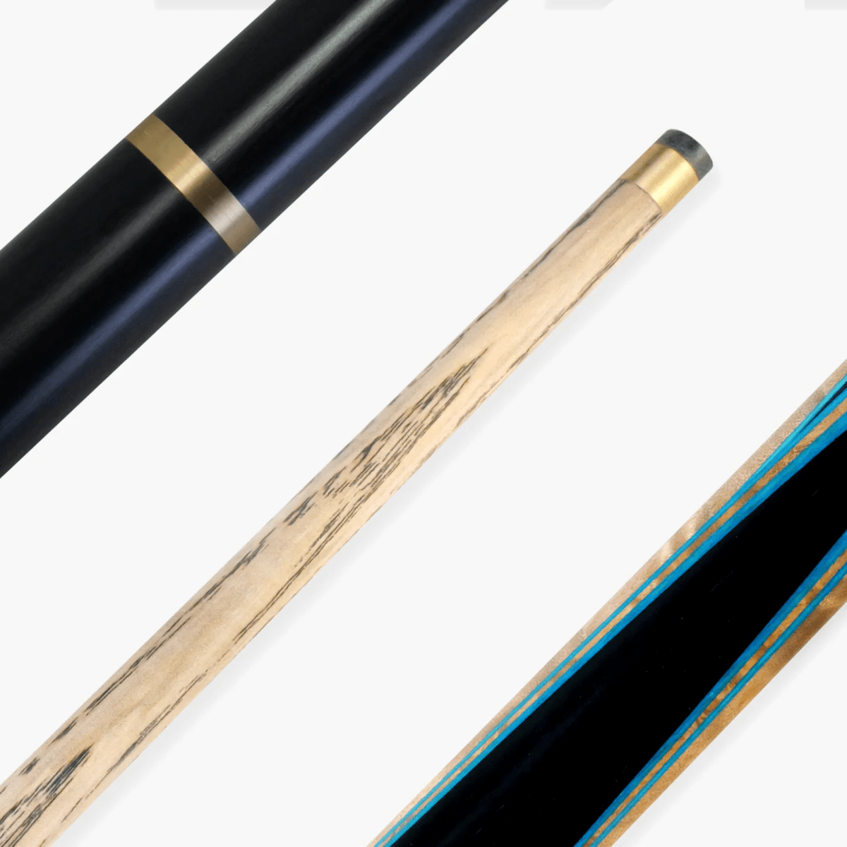 PRO147 Pearl Series Blue - 57 Inch 3/4 Jointed Snooker Pool Cue - 9.5mm Tip