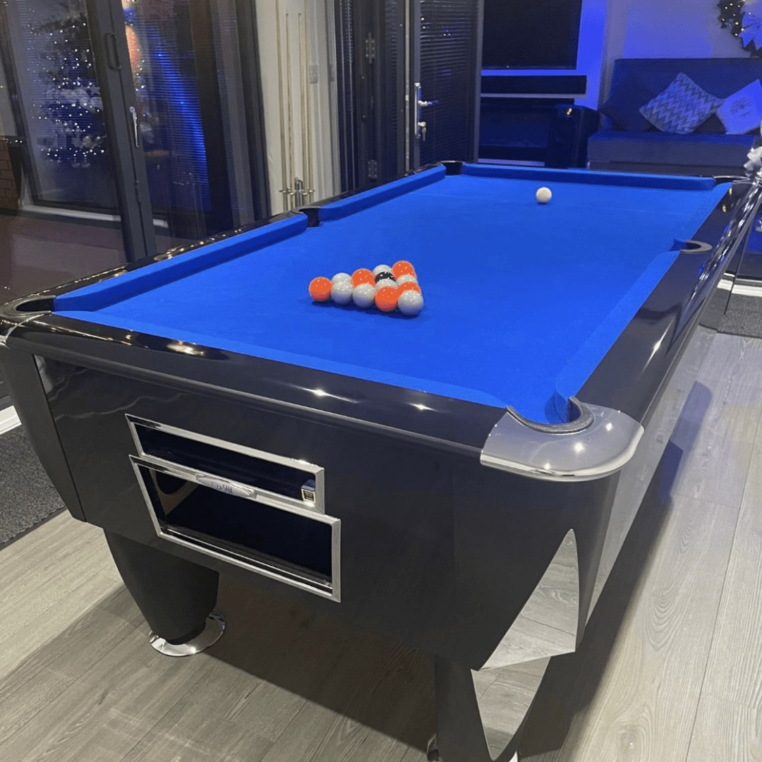 SAM Atlantic Champion Pool Table - Gloss Black – The Yorkshire Cue Company