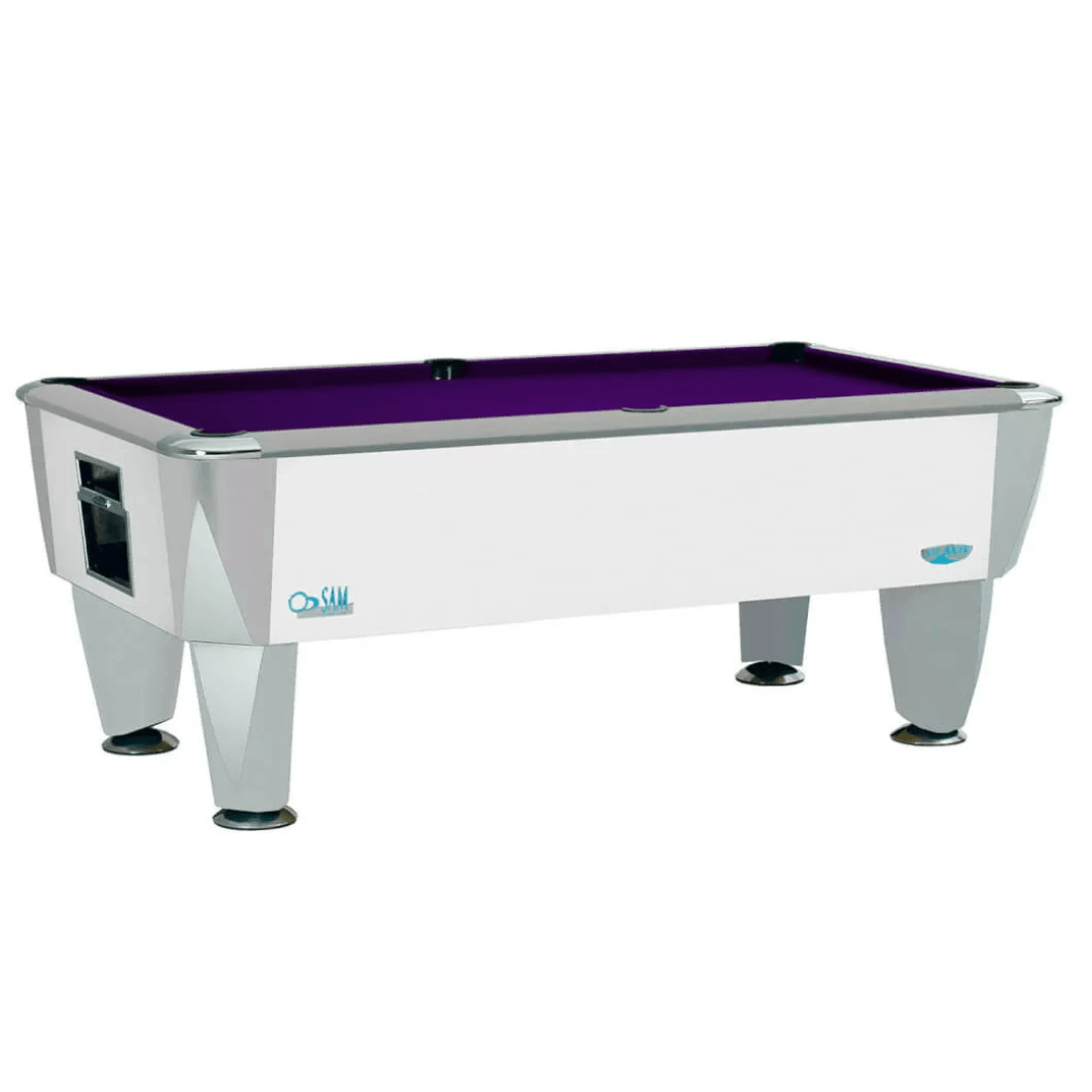 SAM Atlantic Champion Pool Table - Gloss White