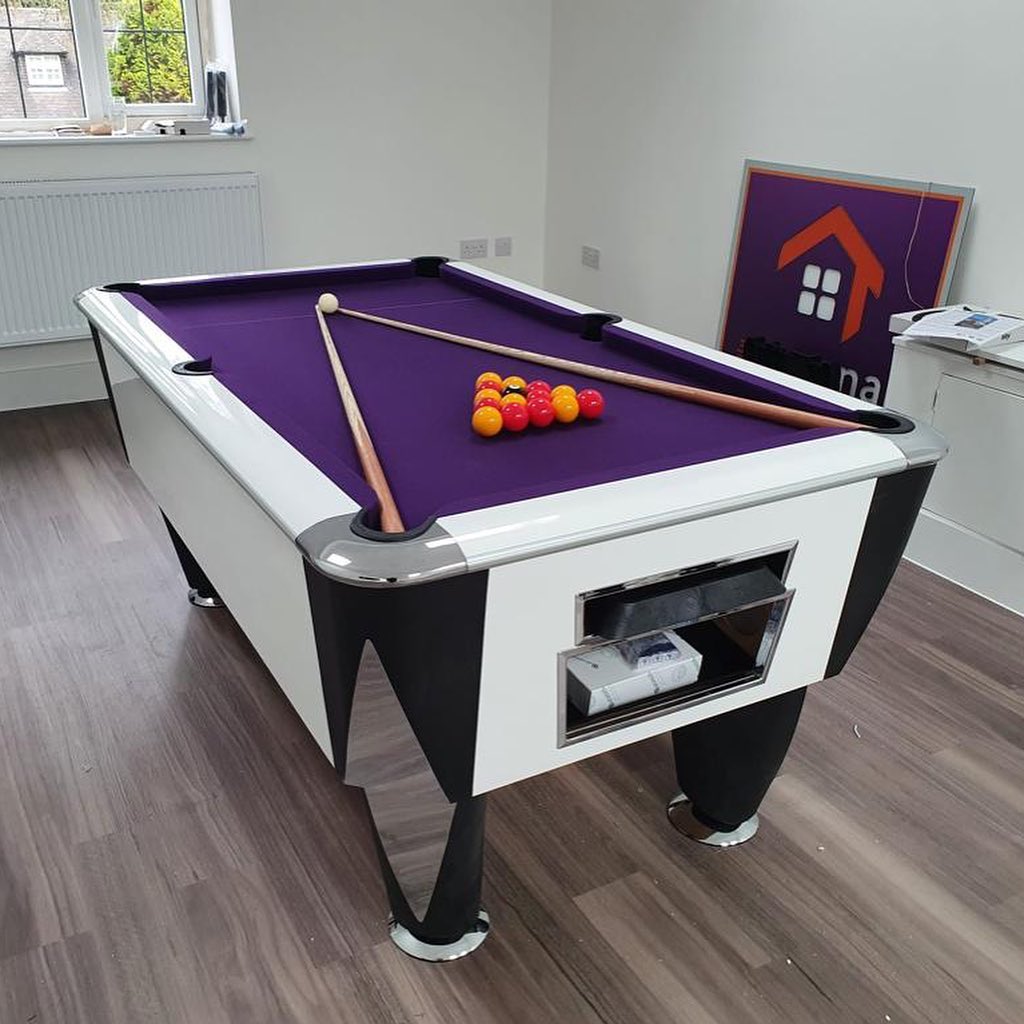 SAM Atlantic Champion Pool Table - Gloss White