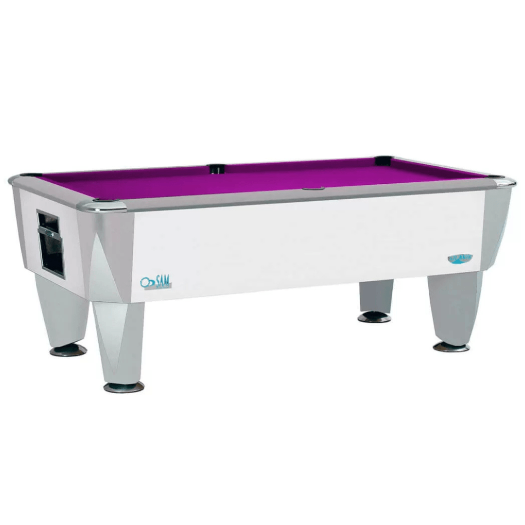 SAM Atlantic Champion Pool Table - Gloss White