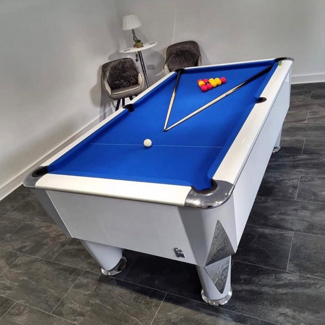 SAM Atlantic Champion Pool Table - Gloss White