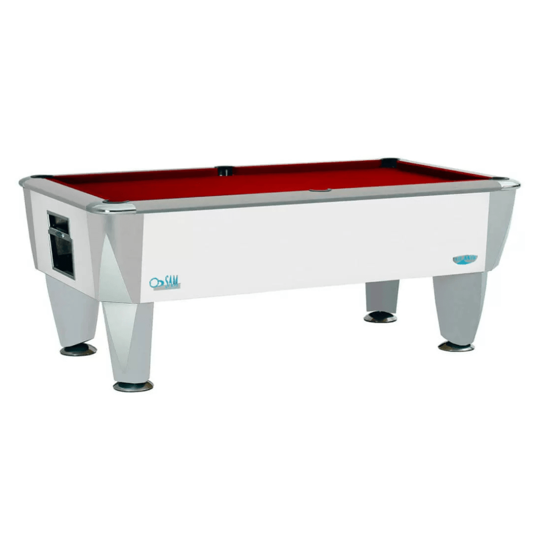 SAM Atlantic Champion Pool Table - Gloss White