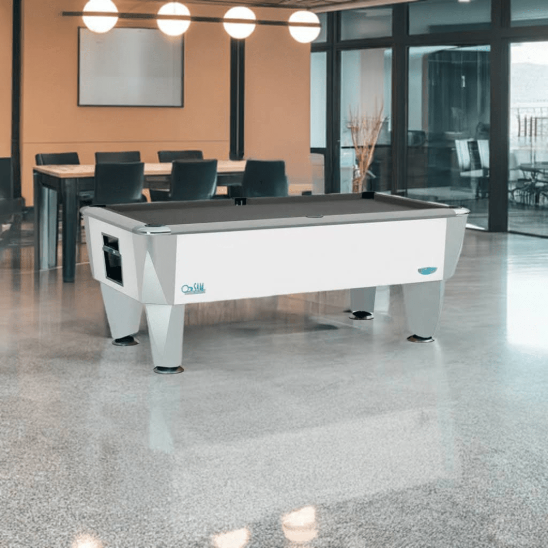 SAM Atlantic Champion Pool Table - Matt White