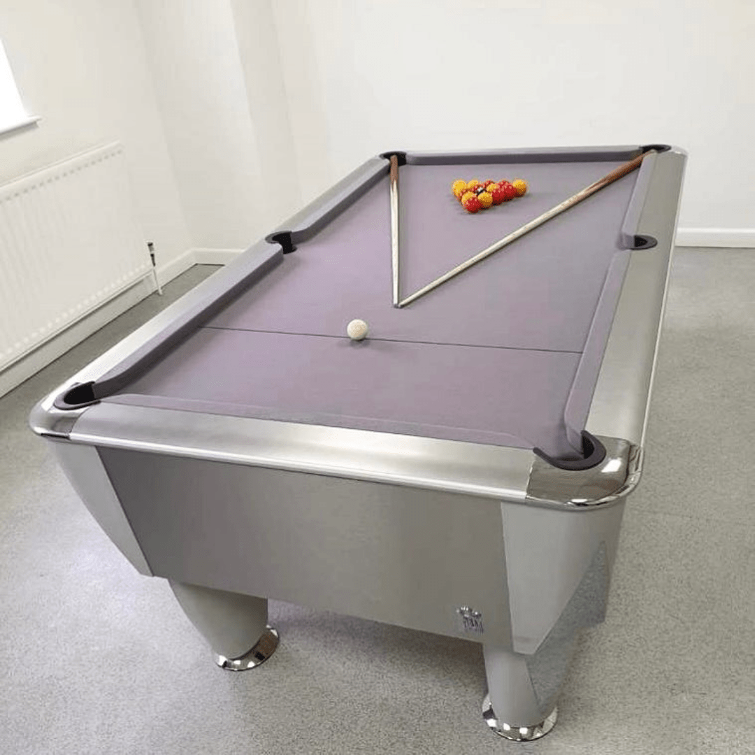SAM Atlantic Champion Pool Table - Silver