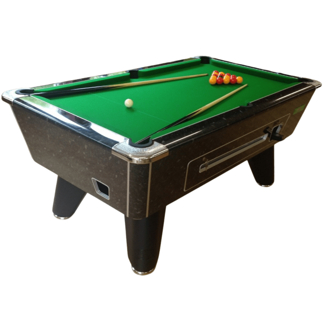 Supreme Winner Pool Table - Gloss Black Marble