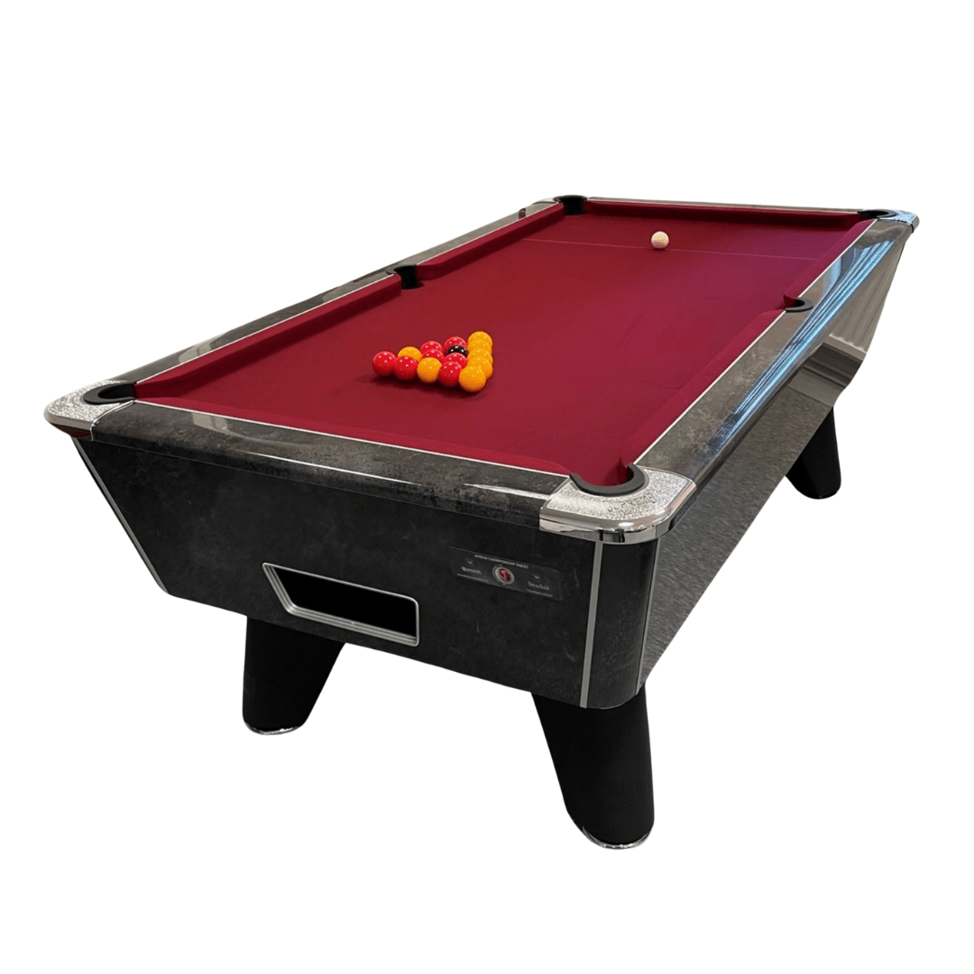Supreme Winner Pool Table - Gloss Black Marble