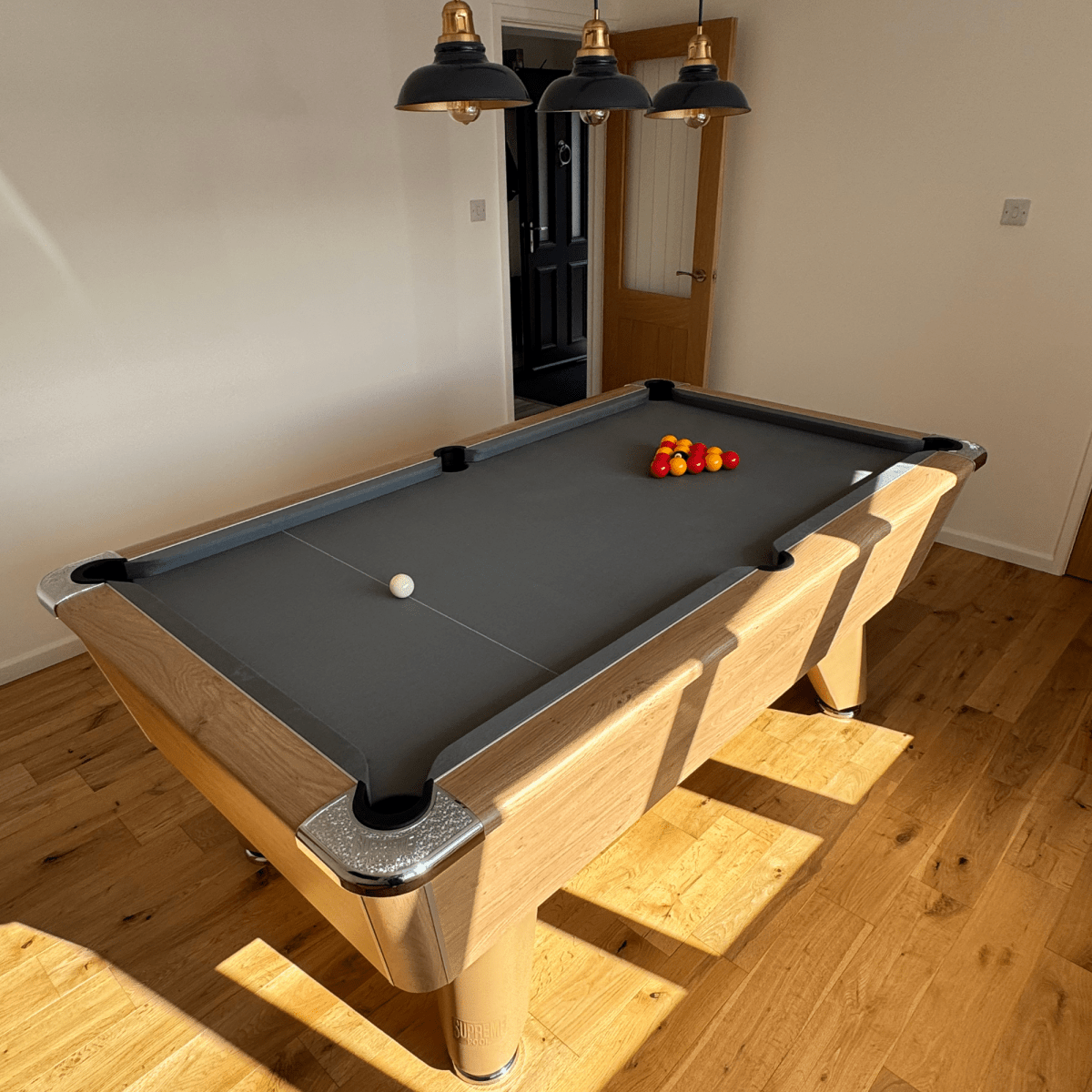 Supreme Winner Pool Table - Oak - 7ft