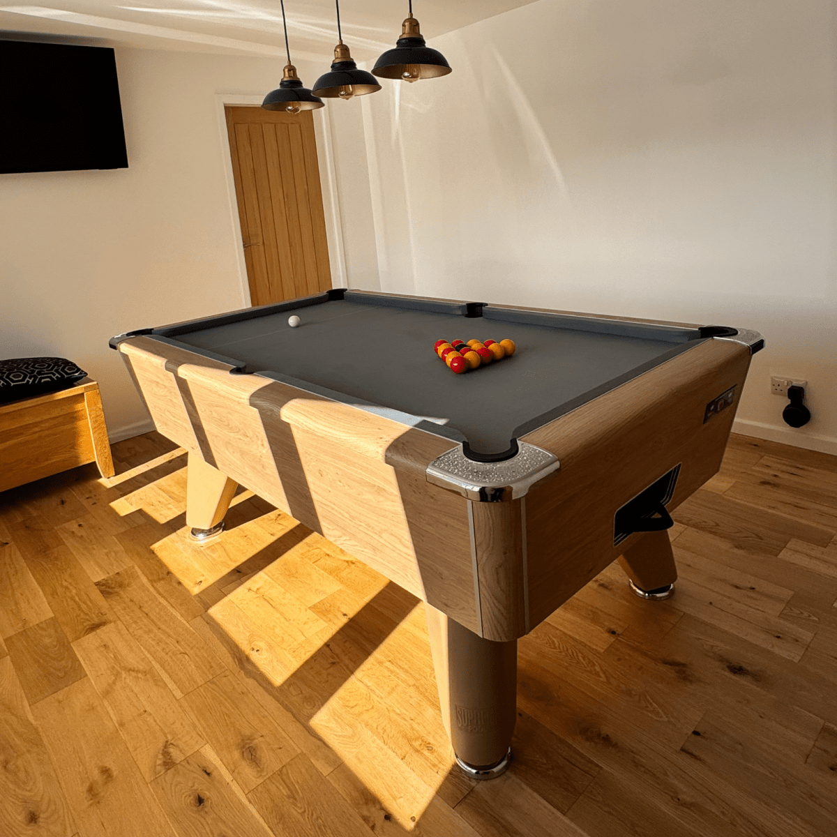 Supreme Winner Pool Table - Oak - 7ft