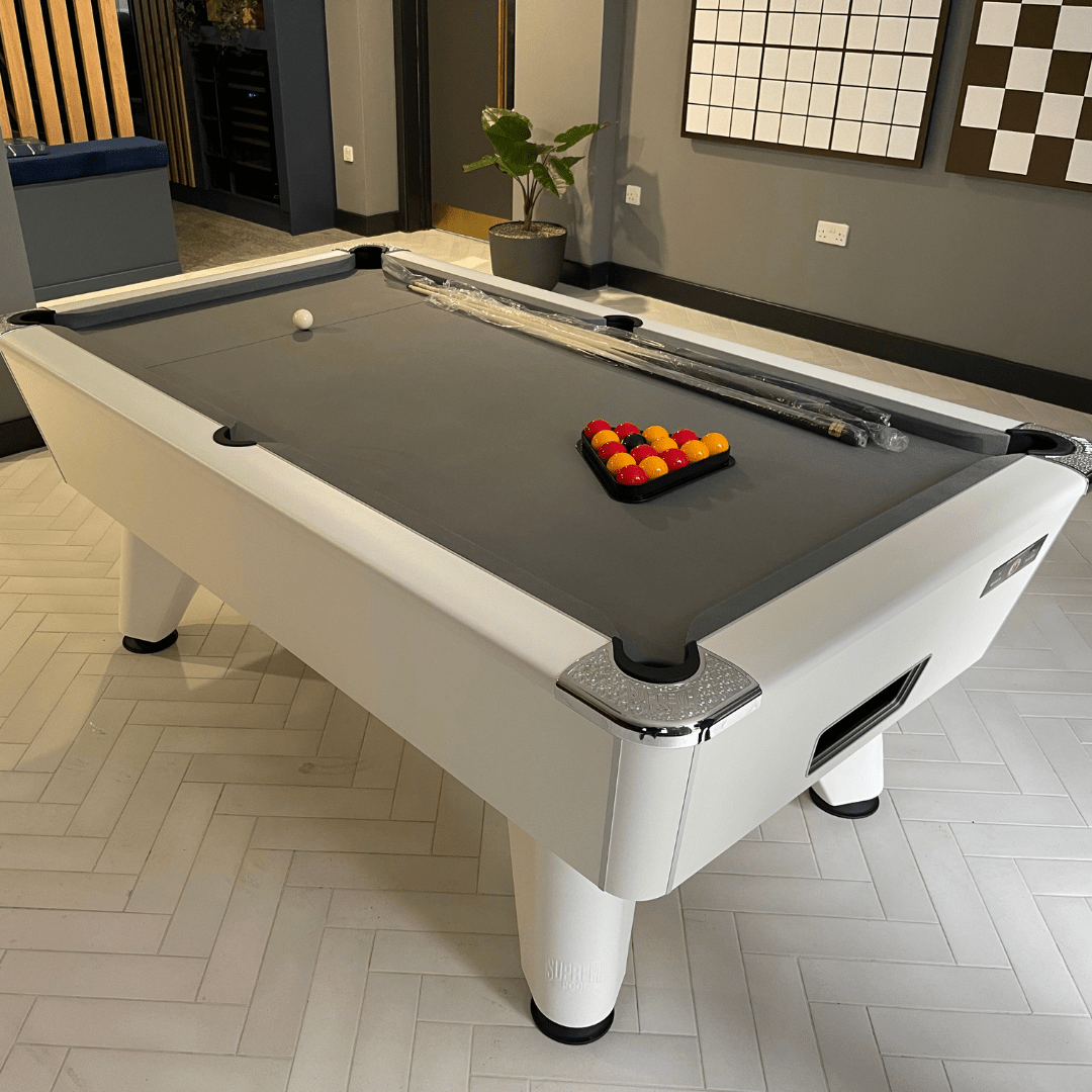 Supreme Winner Pool Table - White Pearl - 6ft