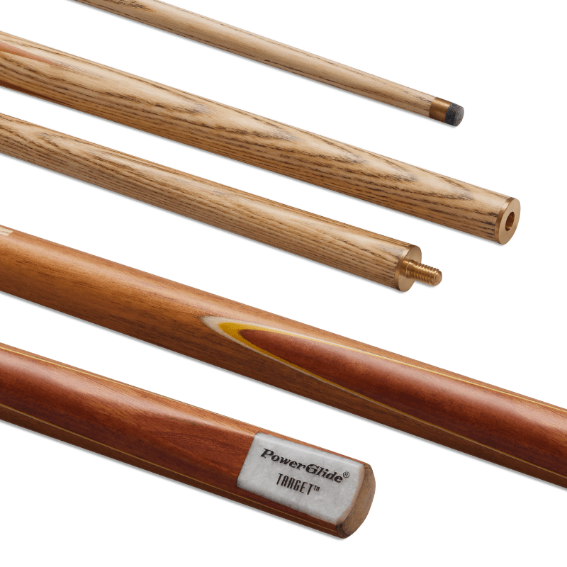 Target Snooker Pool Cue and Case Set - 57 Inch 2 Piece Cue - 9.5mm Tip