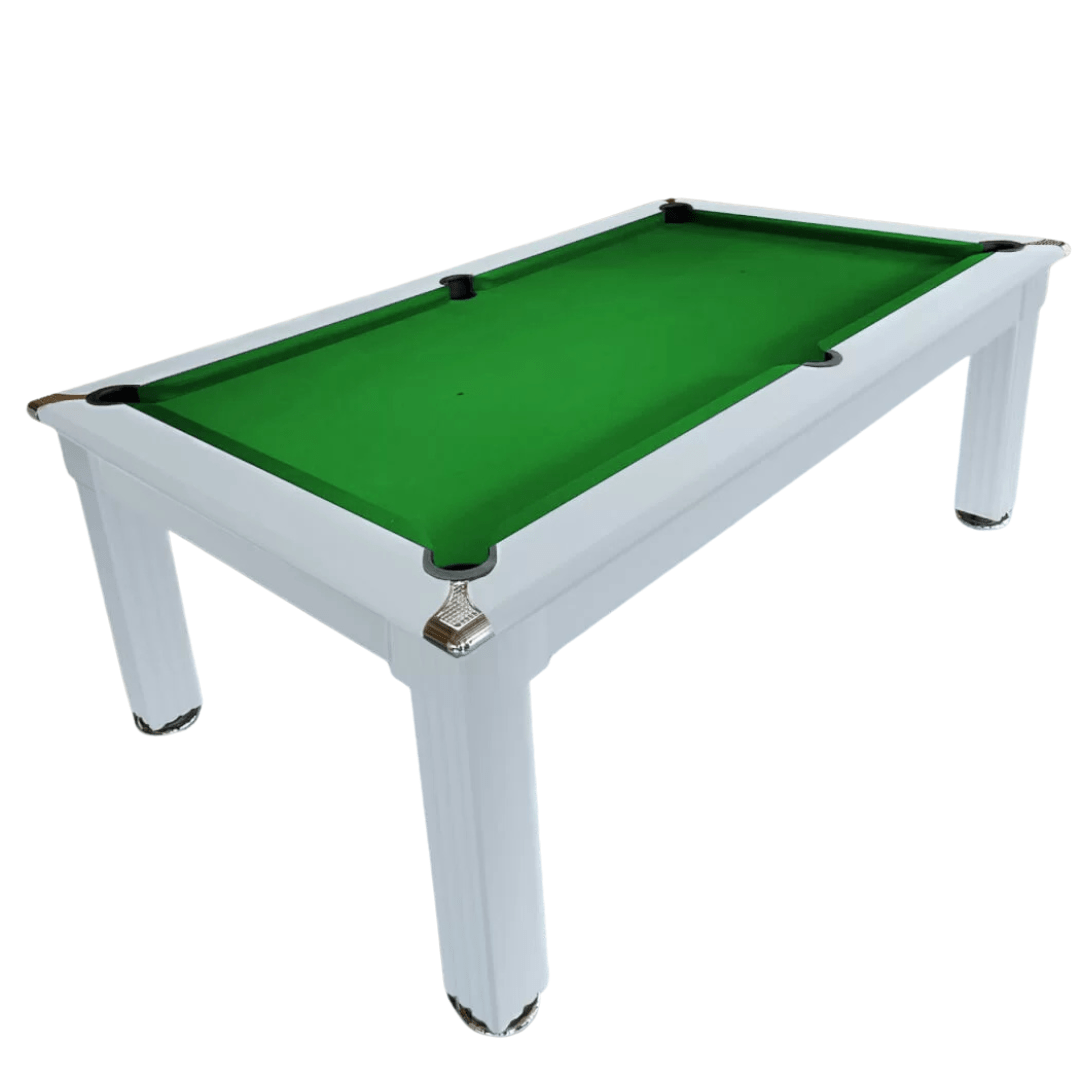 The Harrogate Pool Dining Table - 6ft - Matt White Finish