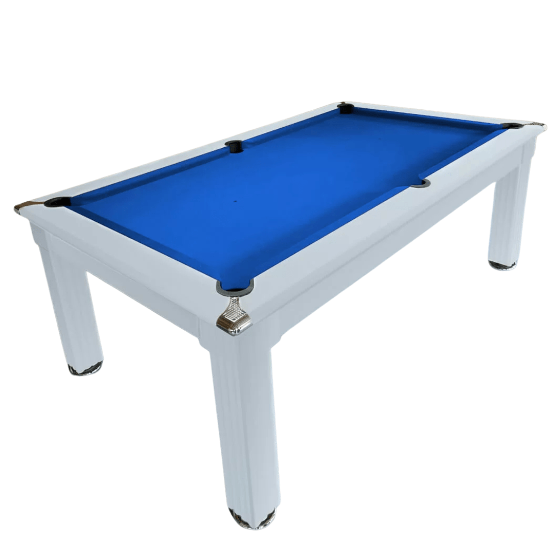 The Harrogate Pool Dining Table - 6ft - Matt White Finish