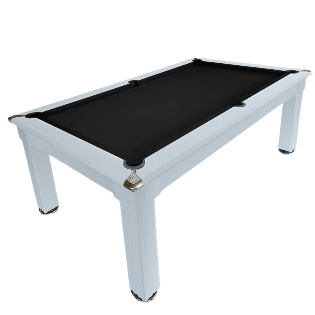 The Harrogate Pool Dining Table - 6ft - Matt White Finish