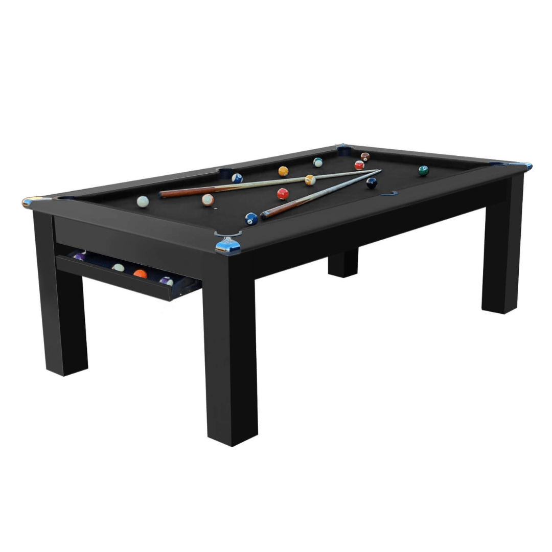 The Helmsley Pool Dining Table - Black
