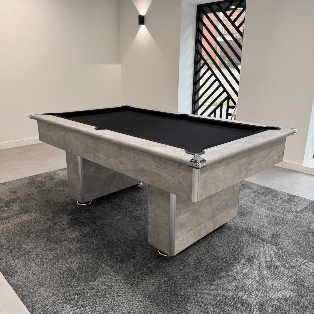 The Leyburn Pool Table - Italian Grey - 7ft