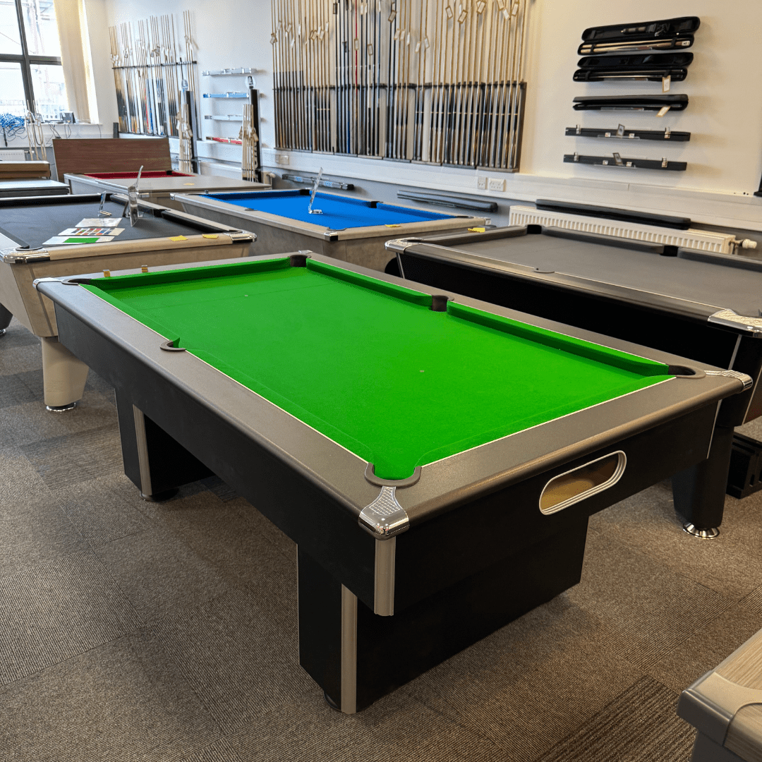 The Leyburn Pool Table - Matt Black - 7ft – The Yorkshire Cue Company