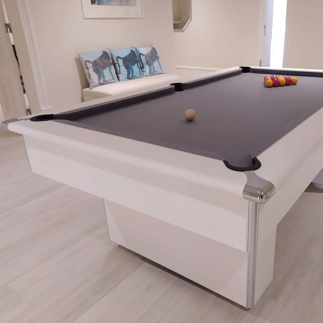 The Leyburn Pool Table - Matt White - 6ft