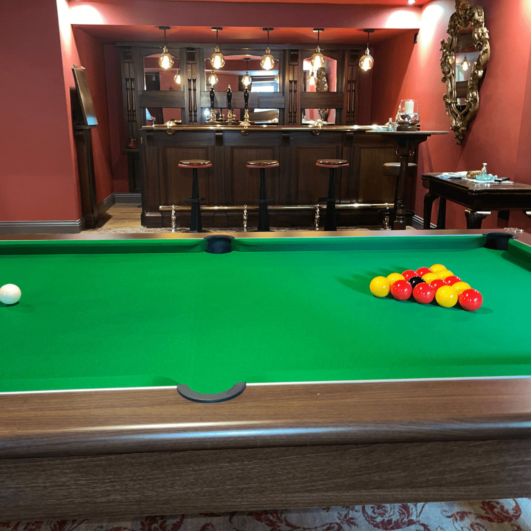 The Richmond Pool Dining Table - Dark Walnut - 7ft