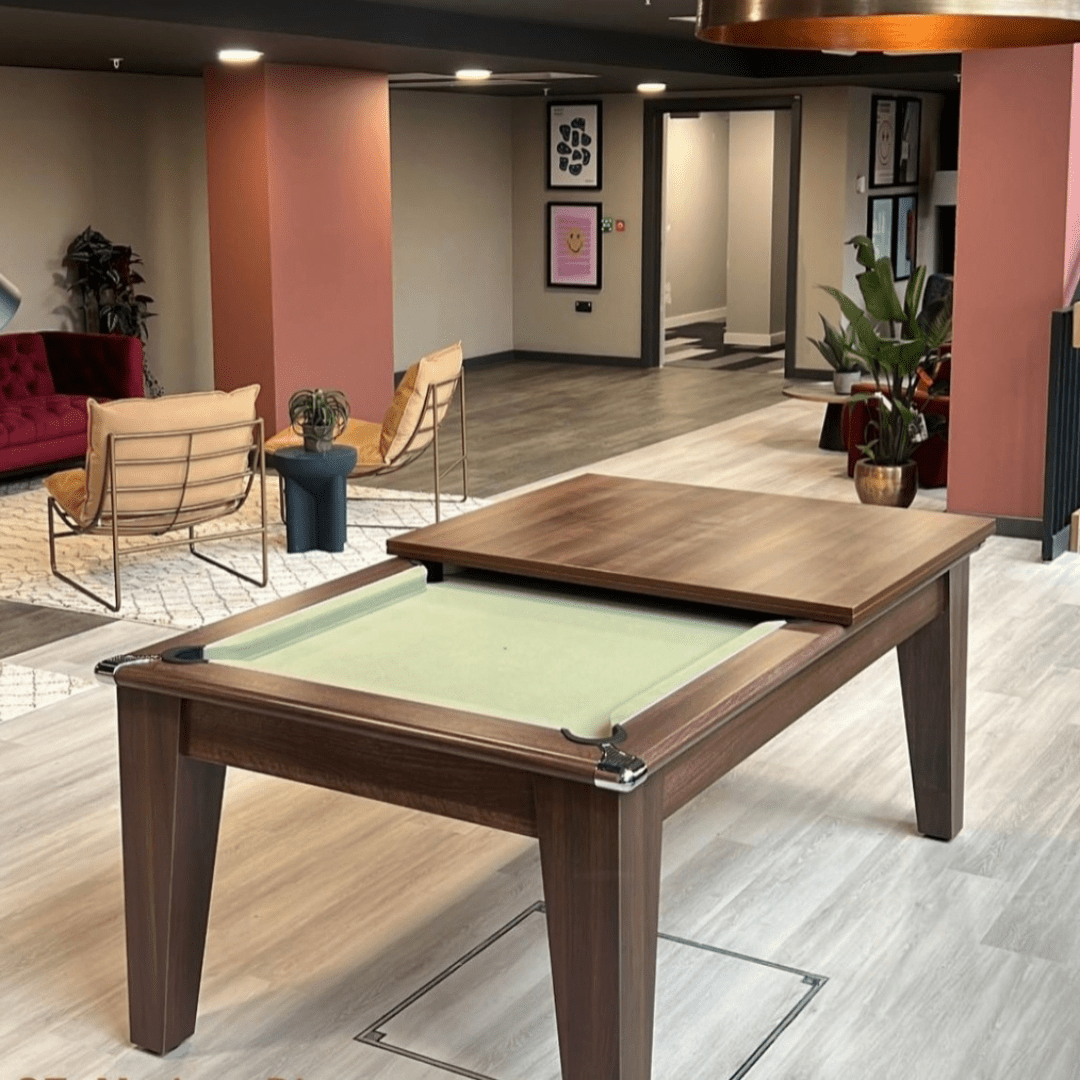 The Richmond Pool Dining Table - Dark Walnut - 7ft
