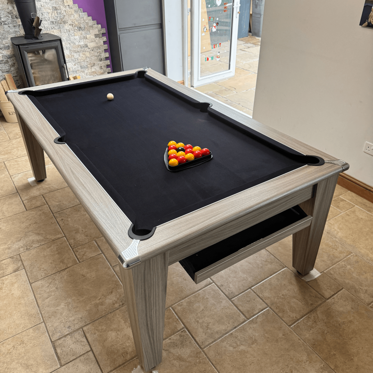 The Richmond Pool Dining Table - Driftwood - 7ft