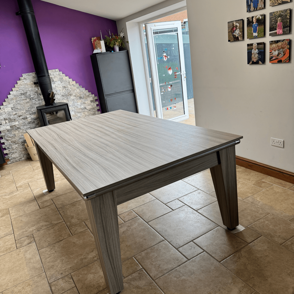 The Richmond Pool Dining Table - Driftwood - 7ft