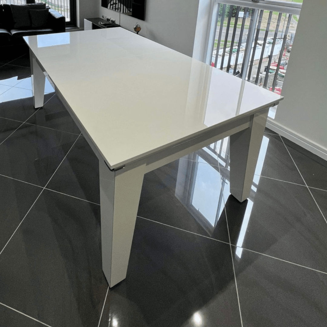 The Richmond Pool Dining Table - Gloss White