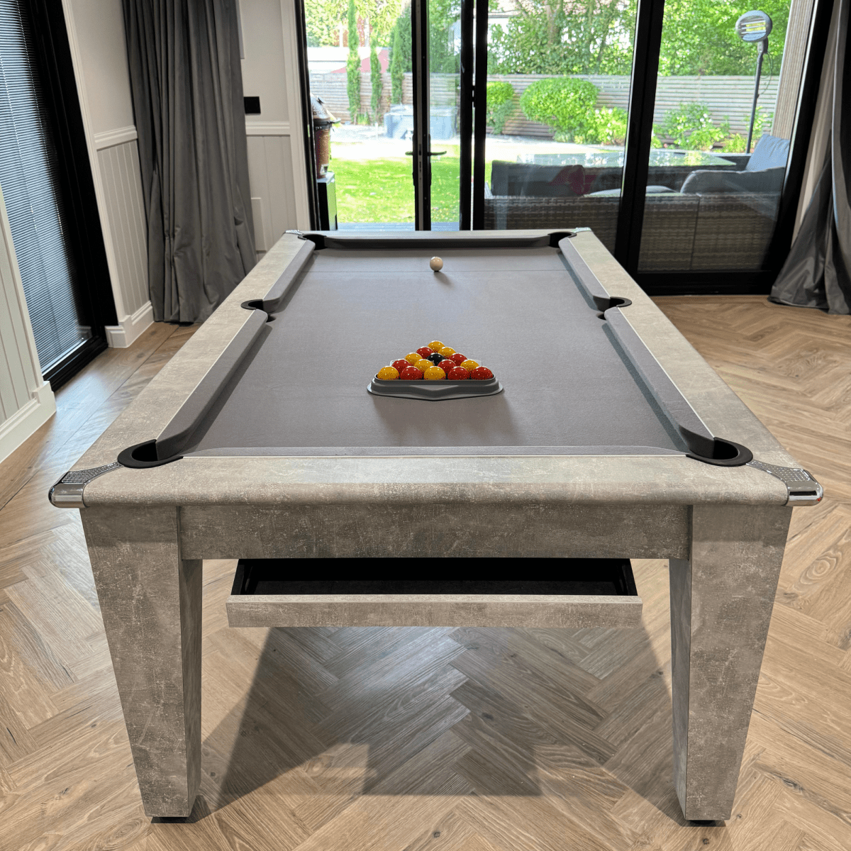 The Richmond Pool Dining Table - Italian Grey
