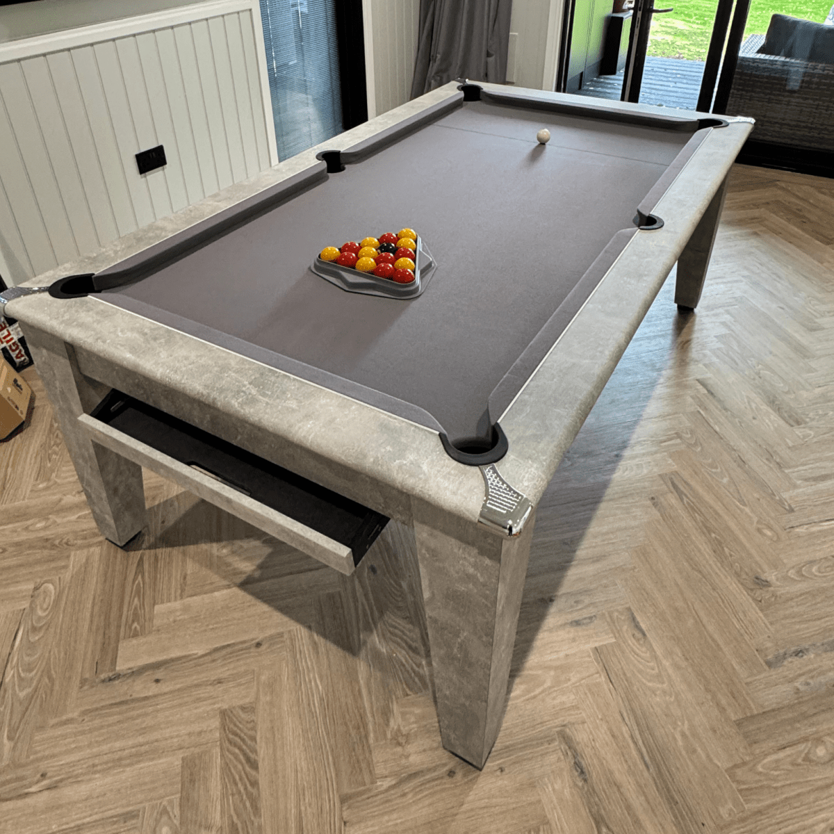 The Richmond Pool Dining Table - Italian Grey